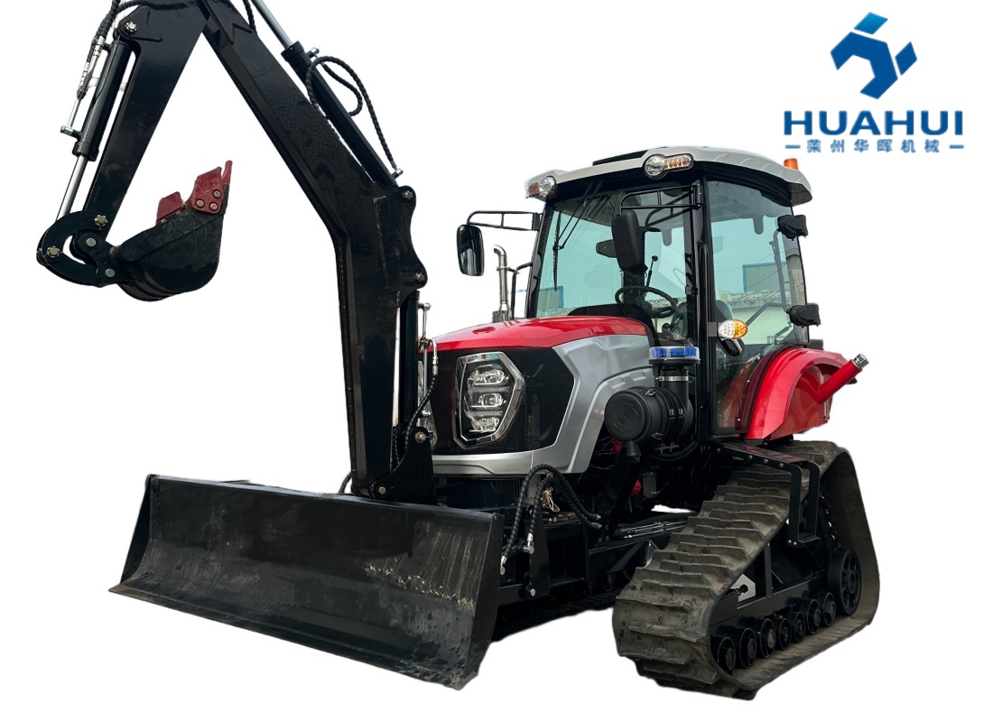 120-horsepower crawler tractor + luxurious cab + excavator